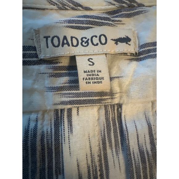 Women S Horny Toad & Co Organic Cotton Shakti Romper Egret Ikat Print White Gray - Picture 6 of 6